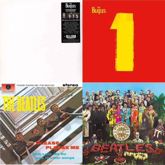 Beatles - Please Please Me & 1 (2015 Reissue) & Sgt. Pepper's Lonely Hearts Club Band (2017 Stereo Mix/180G/Original Stencils) & Beatles (The White Album) (2LP)