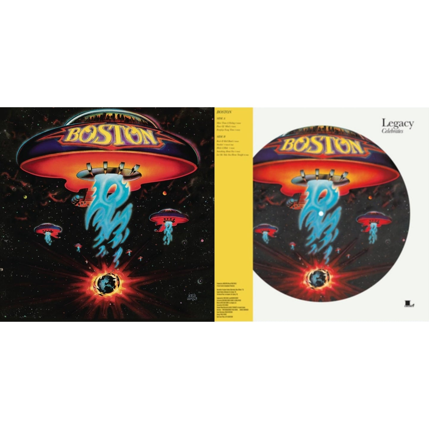 Boston - Boston (150G/Dl Insert) & Boston (Picture Disc/180G) - LP Vinyl Bundle