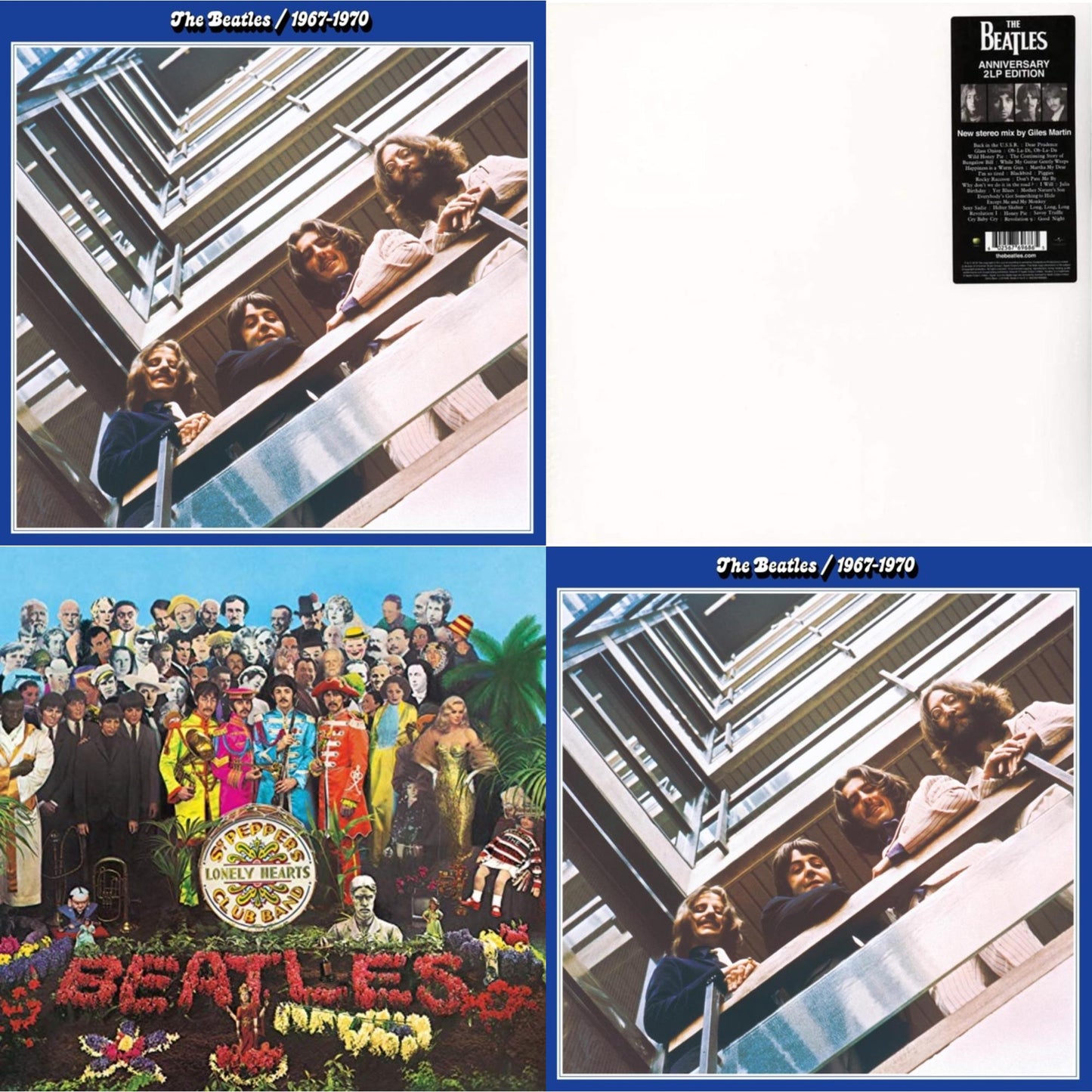 Beatles - Beatles 1967-1970 (2023 Edition) (Half-Speed) (3LP) & Beatles (The White Album) (2 LP) & Sgt. Pepper's Lonely Hearts Club Band (2017 Stereo Mix/180G/Original Stencils) & Beatles 1967-1970 (2023) (Blue Vinyl/3LP) (Half-Speed)