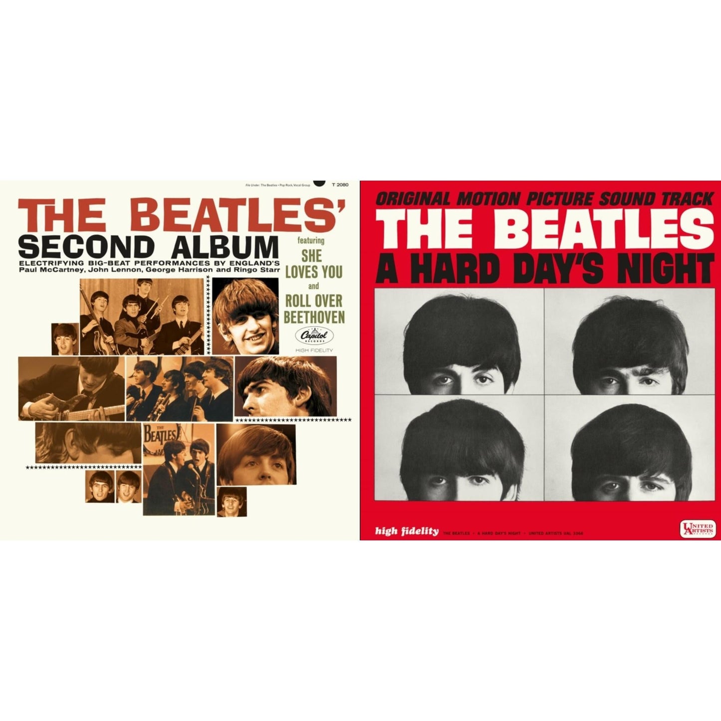 Beatles - Beatles Second Album  & Hard Day's Night (Ost)  - LP Vinyl Bundle