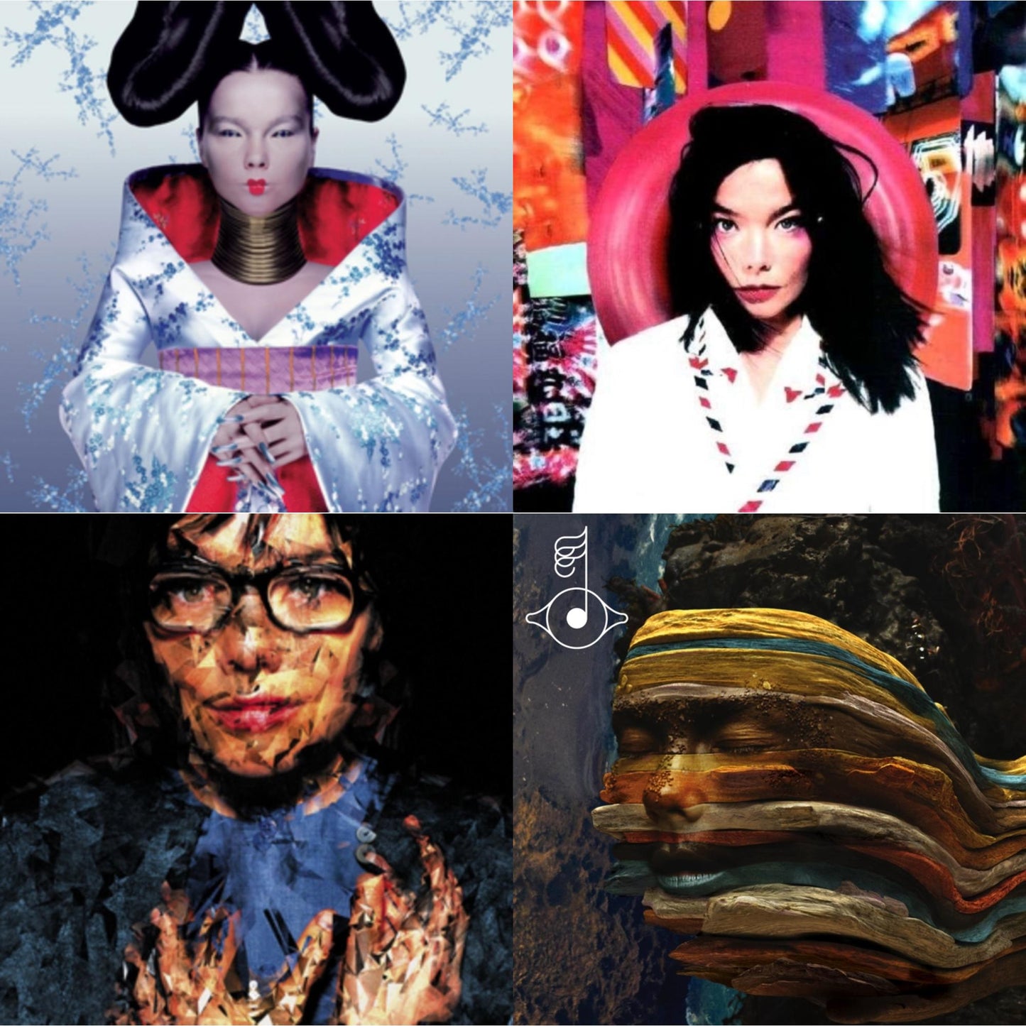 Bjork - Homogenic & Post & Selma Songs & Bastards: Remix - LP Vinyl Bundle