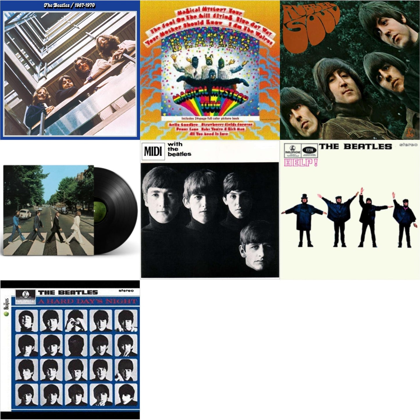 Beatles - Hard Day's Night & Help & Rubber Soul & With The Beatles & Magical Mystery Tour & Beatles 1967-1970 (2023 Edition) (Half-Speed) (3LP) & Abbey Road Anniversary
