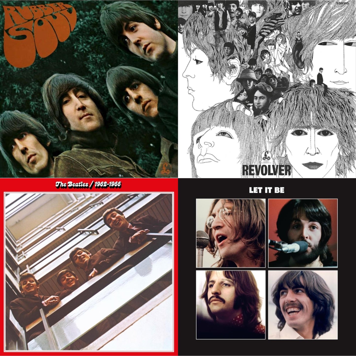 Beatles - Rubber Soul & Revolver Special Edition & Beatles 1962-1966 (2023 Edition) (Half-Speed) (3LP) & Let It Be Special Edition