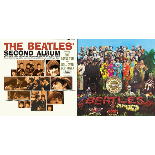 Beatles - Beatles Second Album  & Sgt. Pepper's Lonely Hearts Club Band (2017 Stereo Mix/180G/Original Stencils) - LP Vinyl Bundle