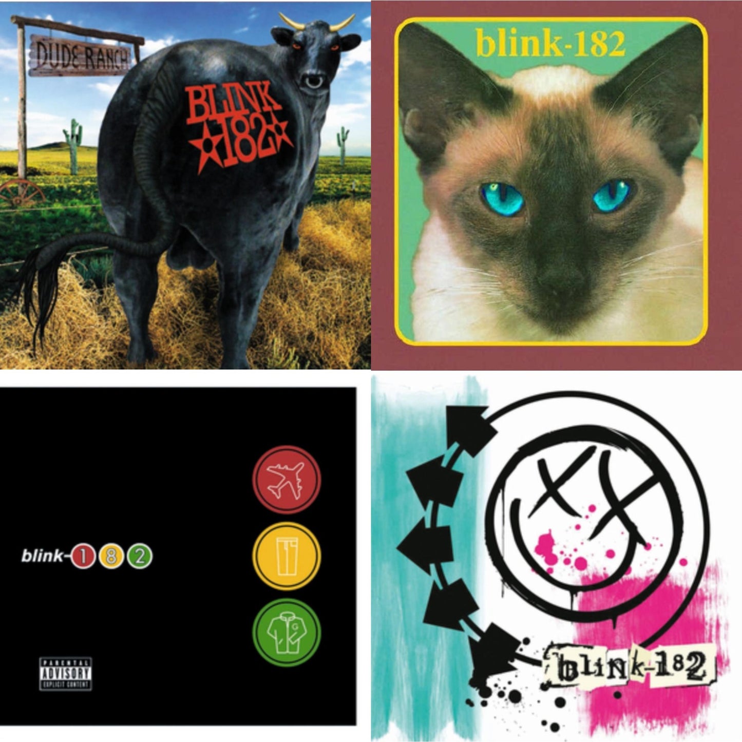 Blink-182 - Dude Ranch & Take Off Your Pants & Jacket & Cheshire Cat & Blink-182 - LP Vinyl Bundle