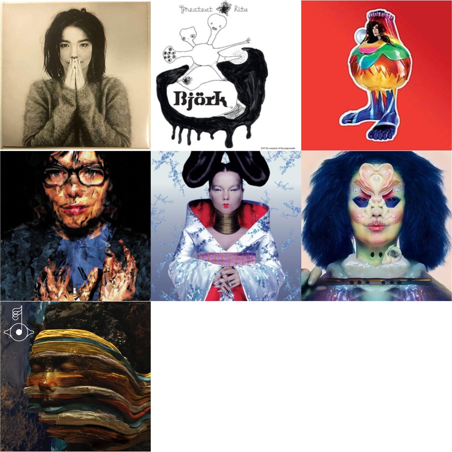 Bjork - Debut & Homogenic & Greatest Hits & Utopia & Selma Songs & Bastards: Remix & Volta - LP Vinyl Bundle