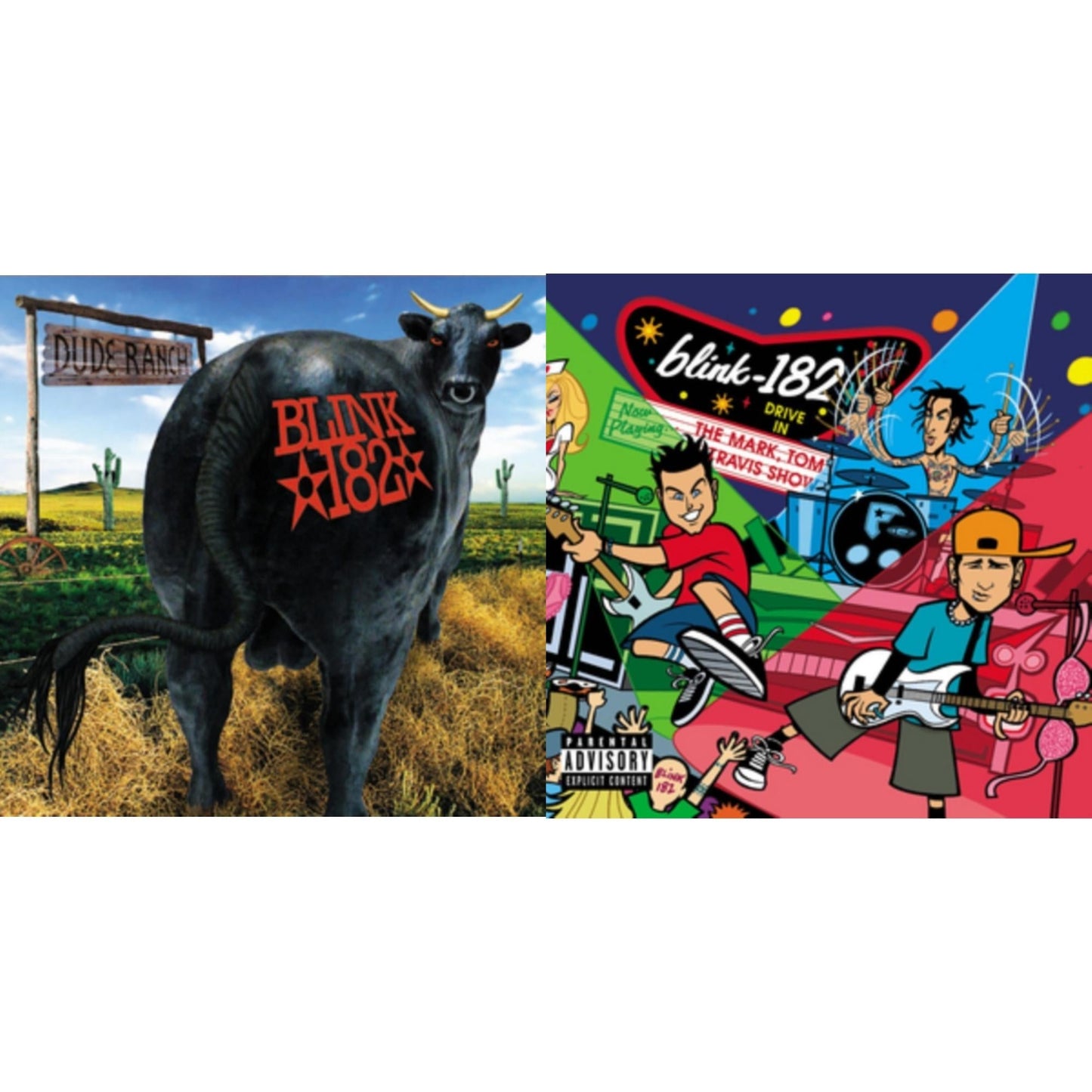 Blink-182 - Dude Ranch & Mark Tom & Travis Show (Enema Strikes Back) - LP Vinyl Bundle