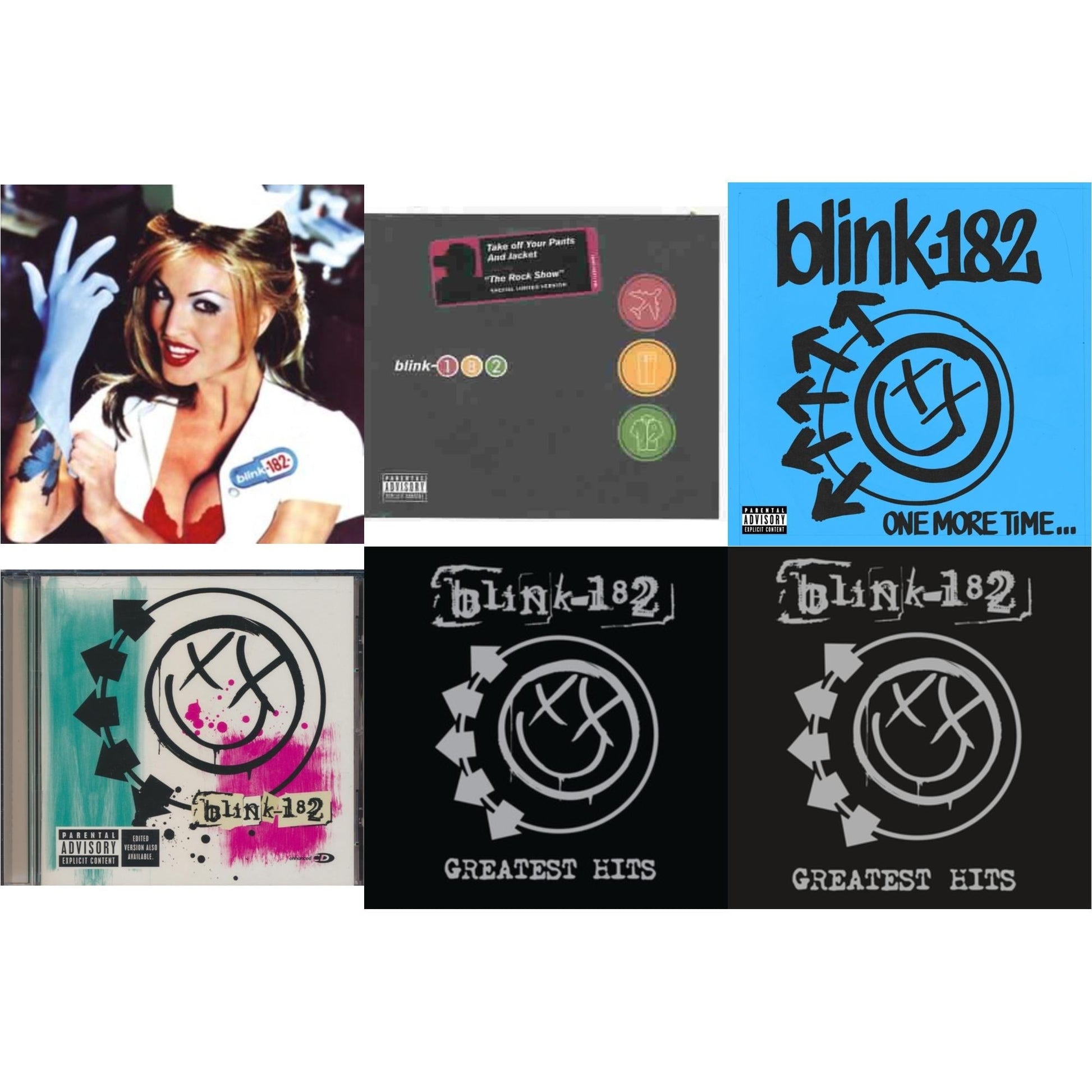 Blink-182 - Enema Of The State (X) & Take Off Your Pants & Jacket & One More Time… (X) & Blink-182 & Greatest Hits & Greatest Hits - CD Bundle