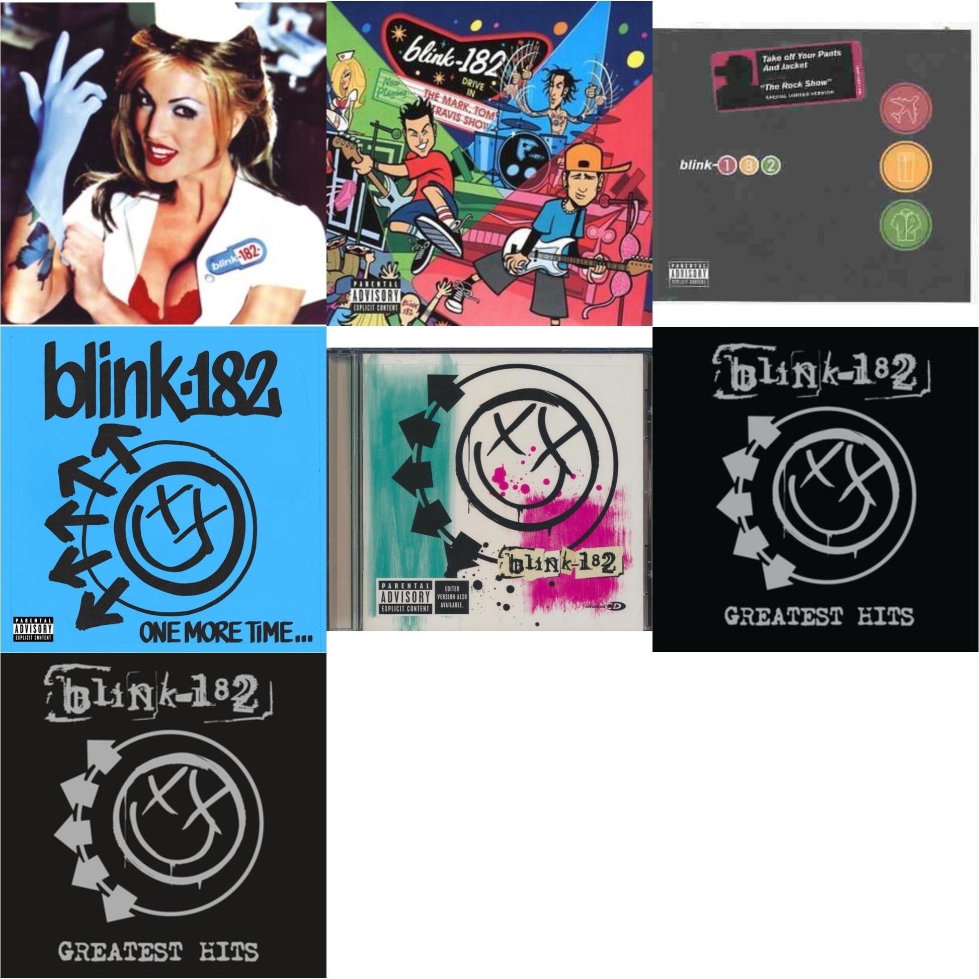 Blink-182 - Enema Of The State (X) & Mark Tom Travis Show The Enema Strikes Back & Take Off Your Pants & Jacket & One More Time… (X) & Blink-182 & Greatest Hits & Greatest Hits - CD Bundle