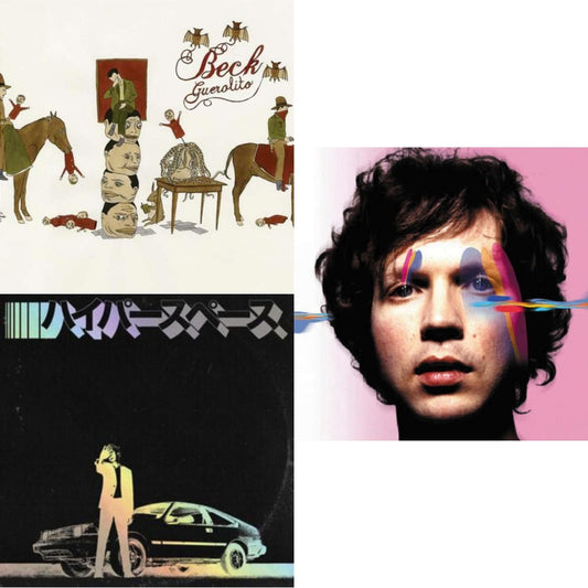 Beck - Guerolito & Hyperspace (2020 Deluxe Edition/Holographic Jacket/Booklet) & Sea Change (140G/Gatefold/Dl Card) - LP Vinyl Bundle