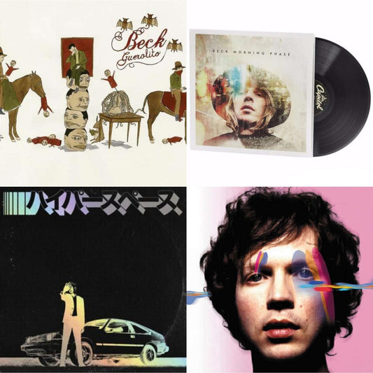 Beck - Guerolito & Hyperspace (2020 Deluxe Edition/Holographic Jacket/Booklet) & Morning Phase & Sea Change (140G/Gatefold/Dl Card) - LP Vinyl Bundle