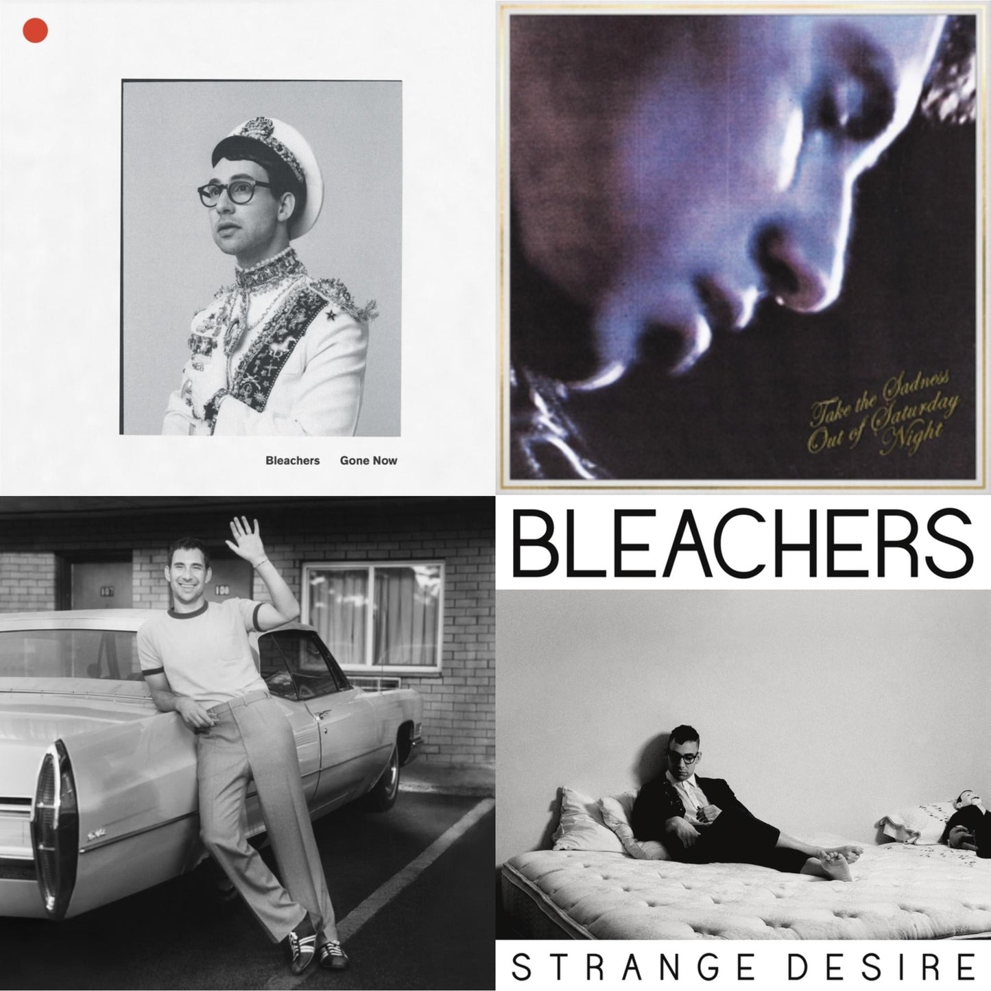 Bleachers - Gone Now (180G/Gold Palate LP Vinyl) & Take The Sadness Out Of Saturday Night (180G/Green Glow LP Vinyl) & Bleachers (Clear Vinyl/2LP) & Strange Desire (180G/Translucent Yellow LP Vinyl)