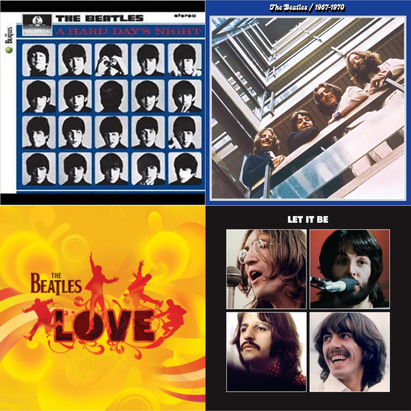 Beatles - Hard Day's Night & Beatles 1967-1970 (2023 Edition) (Half-Speed) (3LP) & Let It Be Special Edition & Love