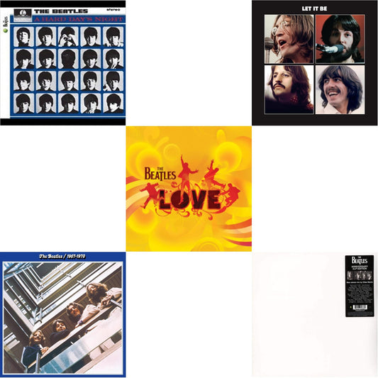 Beatles - Hard Day's Night & Beatles 1967-1970 (2023 Edition) (Half-Speed) (3LP) & Let It Be Special Edition & Love  & Beatles (The White Album) (2 LP)