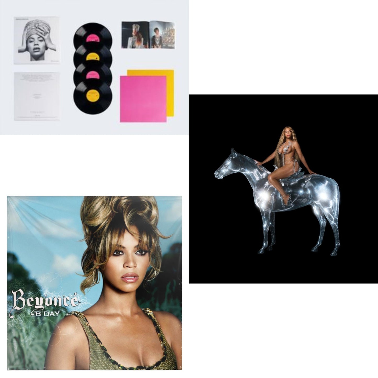 Beyonce - Homecoming: The Live Album (4LP/Slipcase Jacket/Booklet) & Renaissance (X) (180G/2LP) & B'day (2LP/180G)