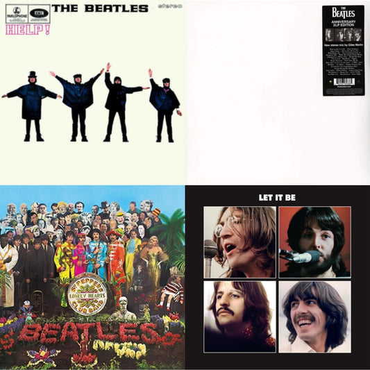 Beatles - Help & Let It Be Special Edition & Sgt. Pepper's Lonely Hearts Club Band (2017 Stereo Mix/180G/Original Stencils) & Beatles (The White Album) (2LP)
