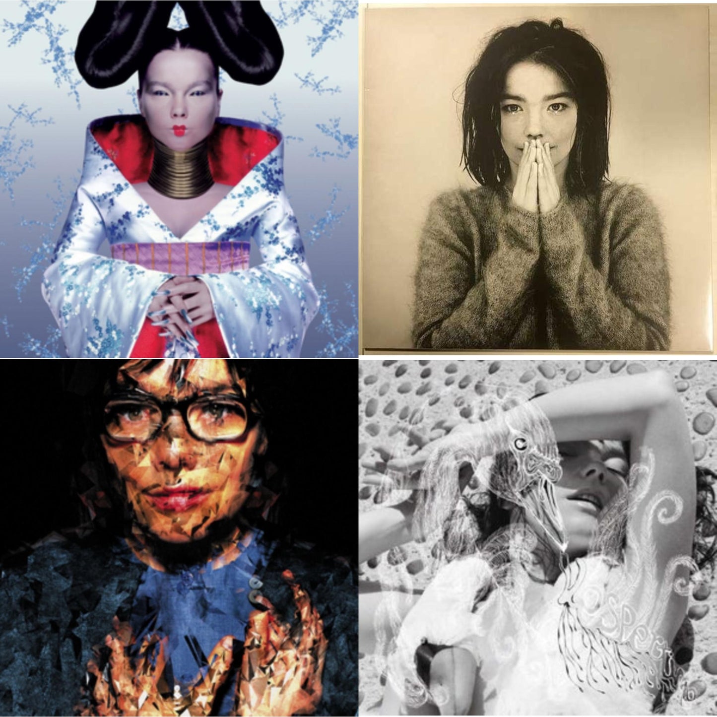 Bjork - Homogenic & Debut & Selma Songs & Vespertine - LP Vinyl Bundle