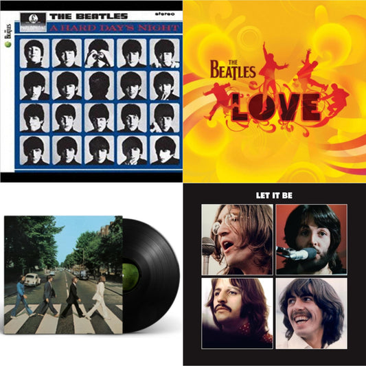 Beatles - Hard Day's Night & Let It Be Special Edition & Love  & Abbey Road Anniversary - LP Vinyl Bundle