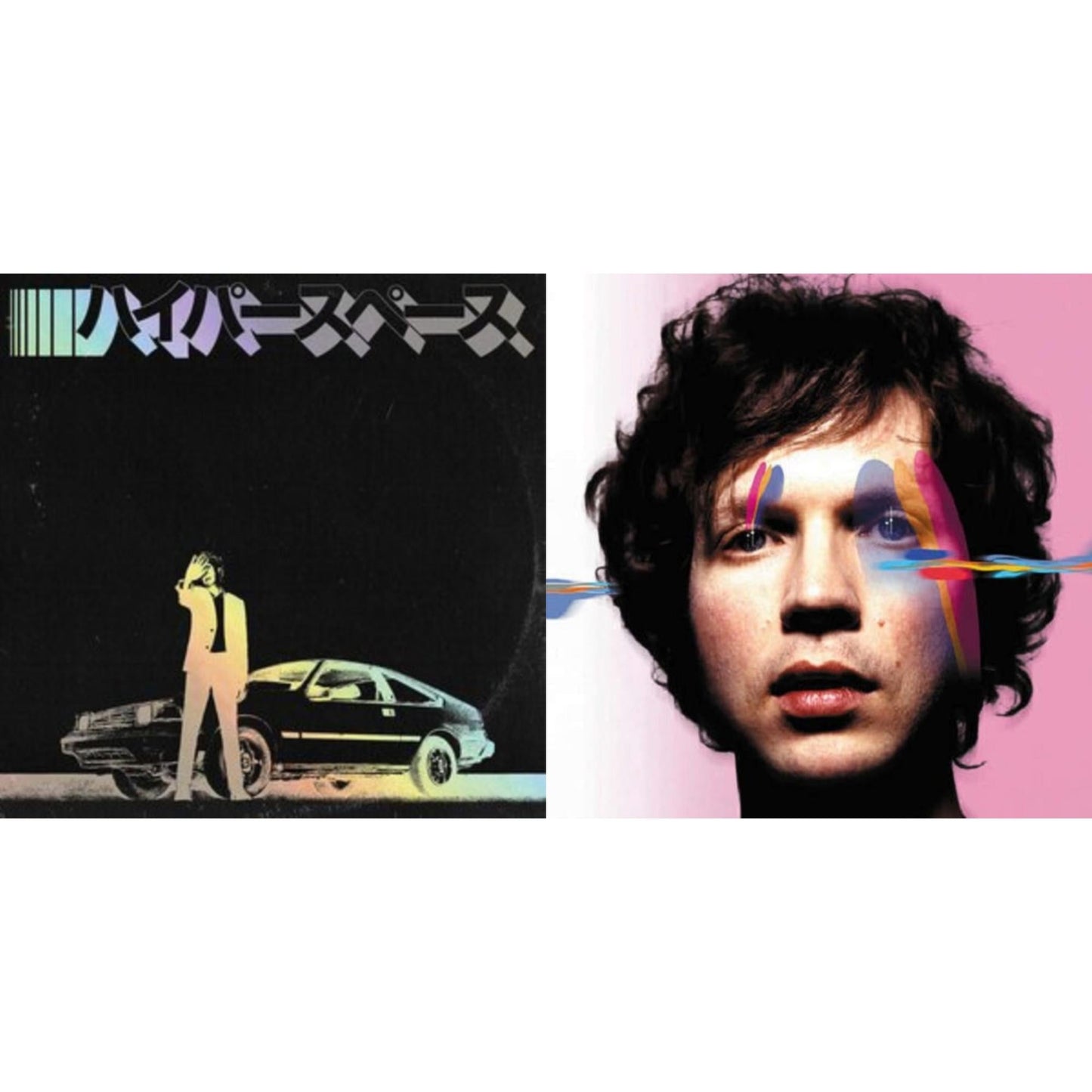 Beck - Hyperspace (2020 Deluxe Edition/Holographic Jacket/Booklet) & Sea Change (140G/Gatefold/Dl Card) - LP Vinyl Bundle