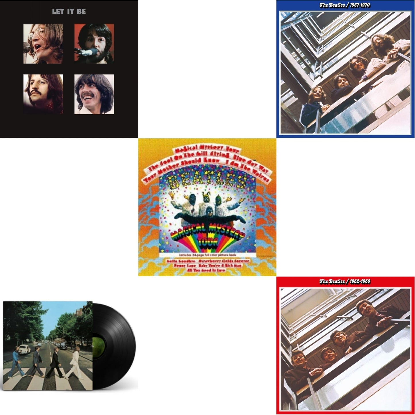 Beatles - Magical Mystery Tour & Beatles 1962-1966 (2023 Edition) (Half-Speed) (3LP) & Beatles 1967-1970 (2023 Edition) (Half-Speed) (3LP) & Let It Be Special Edition (Super Deluxe/Slipbox/Book/4LP/12Inch Ep Box Set) & Abbey Road Anniversary