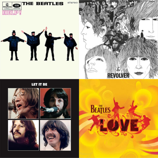 Beatles - Help & Revolver Special Edition & Let It Be Special Edition & Love  - LP Vinyl Bundle
