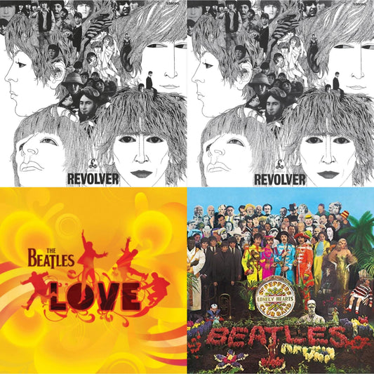 Beatles - Revolver Special Edition & Revolver - Special Edition (Picture Disc) & Love  & Sgt. Pepper's Lonely Hearts Club Band (2017 Stereo Mix/180G/Original Stencils) - LP Vinyl Bundle