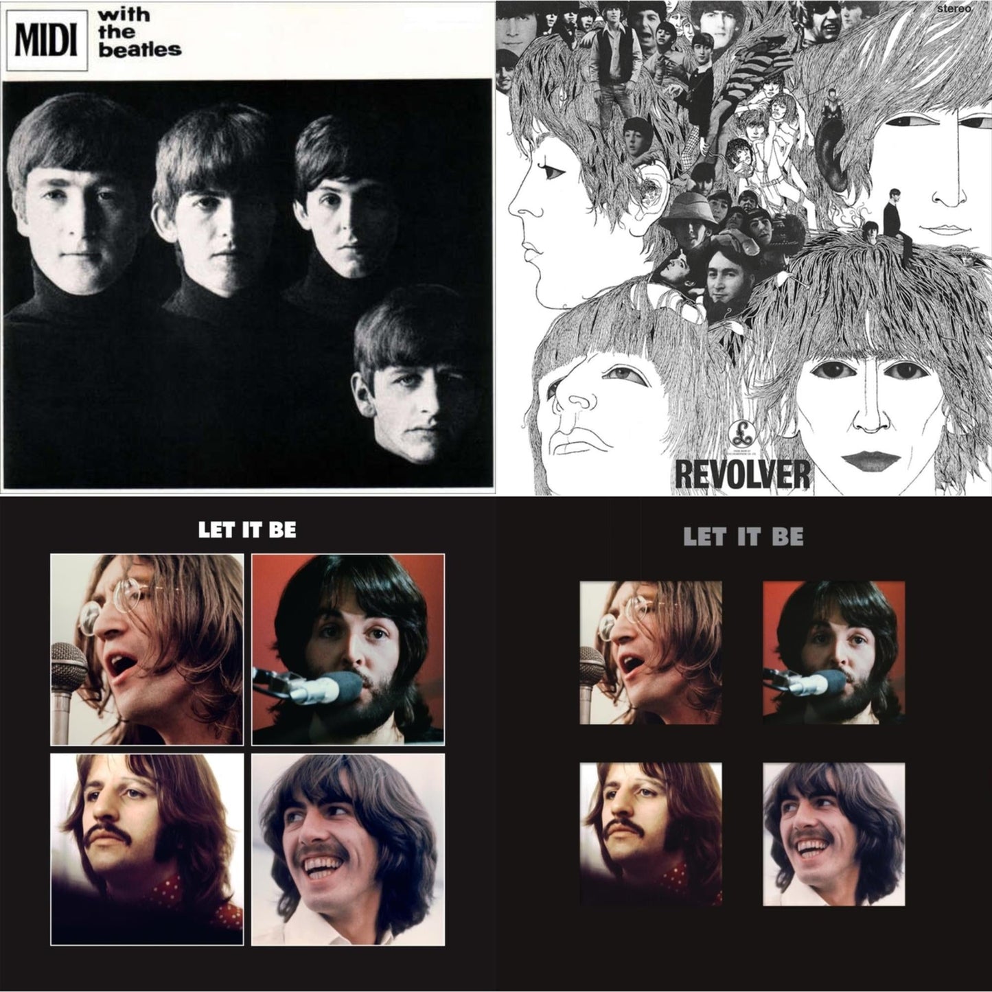 Beatles - With The Beatles & Revolver Special Edition & Let It Be Special Edition & Let It Be Special Edition (Super Deluxe/Slipbox/Book/4LP/12Inch Ep Box Set)