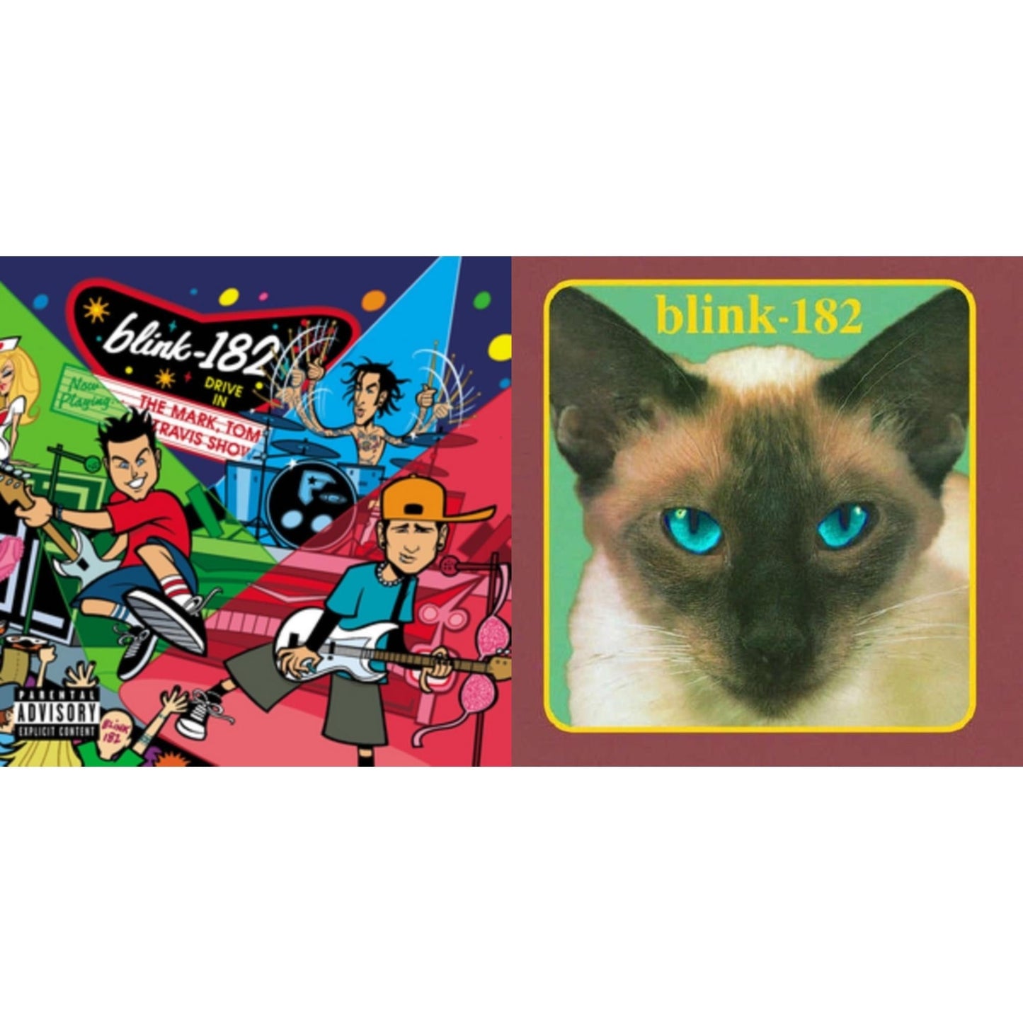 Blink-182 - Mark Tom & Travis Show (Enema Strikes Back) & Cheshire Cat - LP Vinyl Bundle