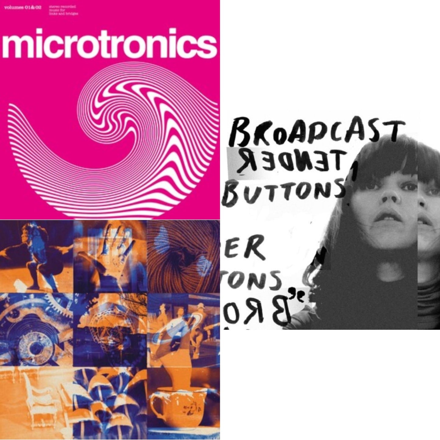 Broadcast - Microtronics - Volumes 1 & 2 & Mother Is The Milky Way & Tender Buttons - LP Vinyl Bundle