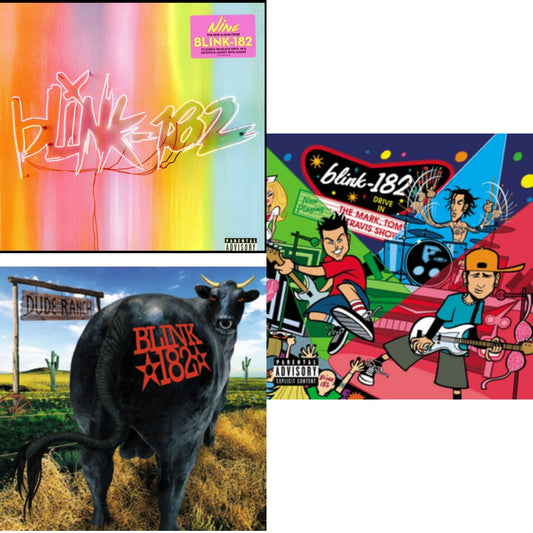 Blink-182 - Nine (140G) & Dude Ranch & Mark Tom & Travis Show (Enema Strikes Back) - LP Vinyl Bundle