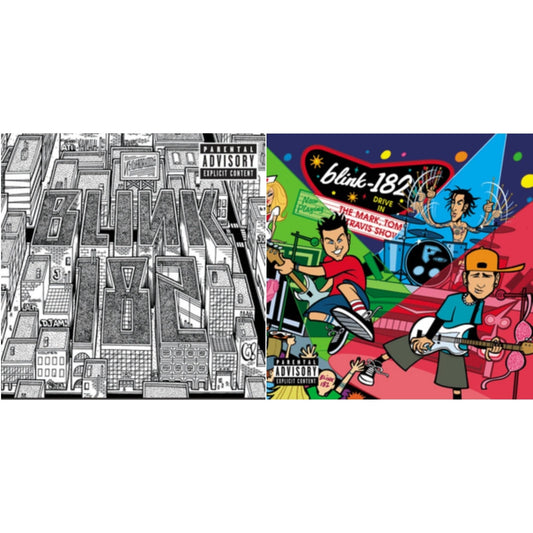 Blink-182 - Neighborhoods & Mark Tom & Travis Show (Enema Strikes Back) - LP Vinyl Record Bundle
