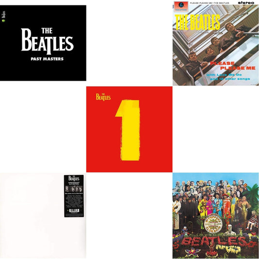 Beatles - Please Please Me & Past Masters 1 & 2 & 1 (2015 Reissue) & Sgt. Pepper's Lonely Hearts Club Band (2017 Stereo Mix/180G/Original Stencils) & Beatles (The White Album) (2LP)