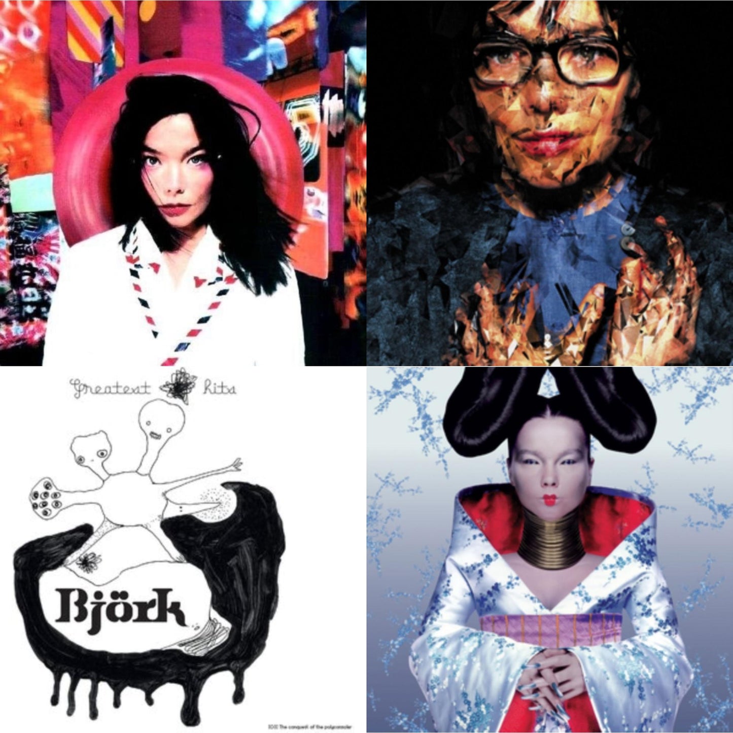 Bjork - Homogenic & Post & Greatest Hits & Selma Songs - LP Vinyl Bundle