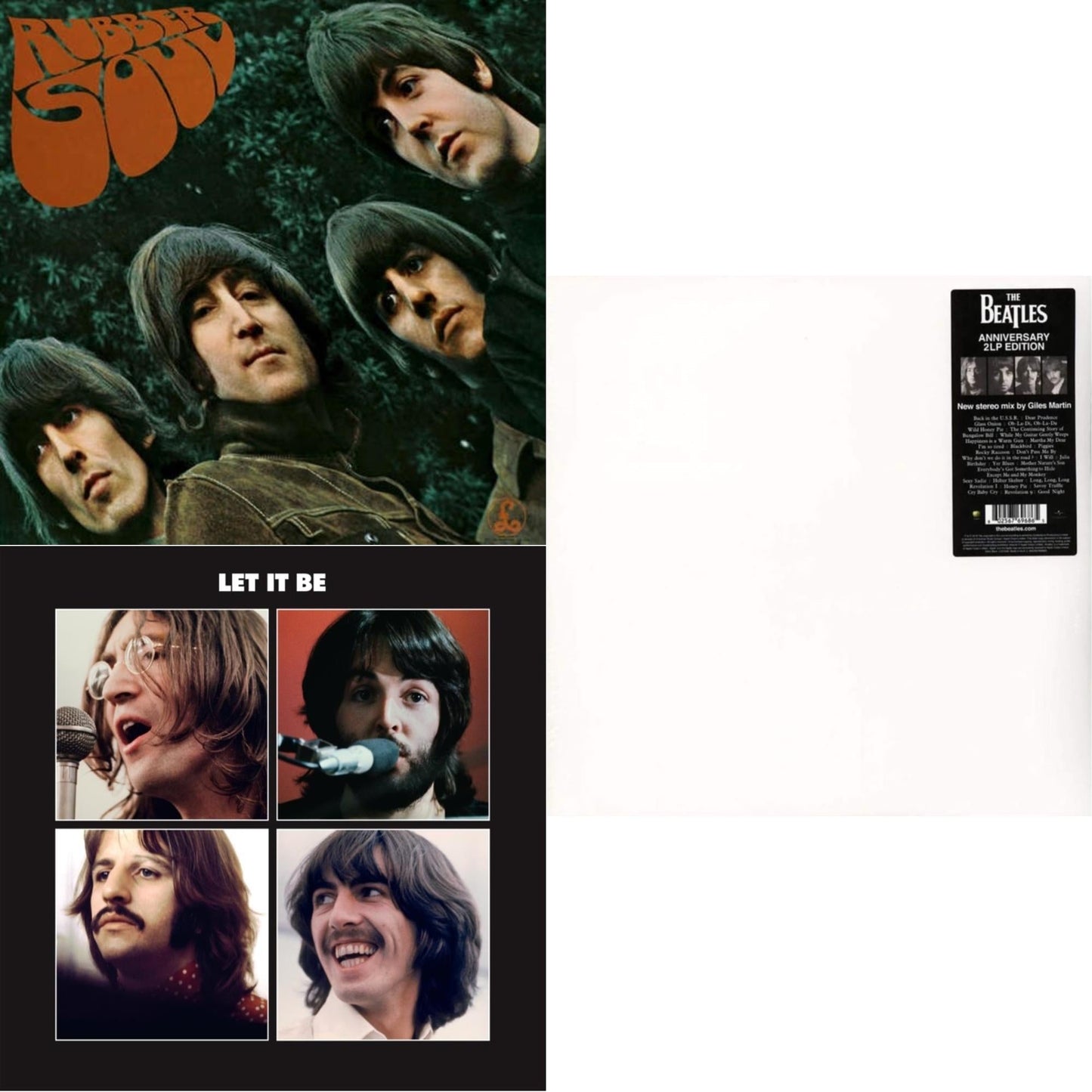 Beatles - Rubber Soul & Let It Be Special Edition & Beatles (The White Album) (2LP)