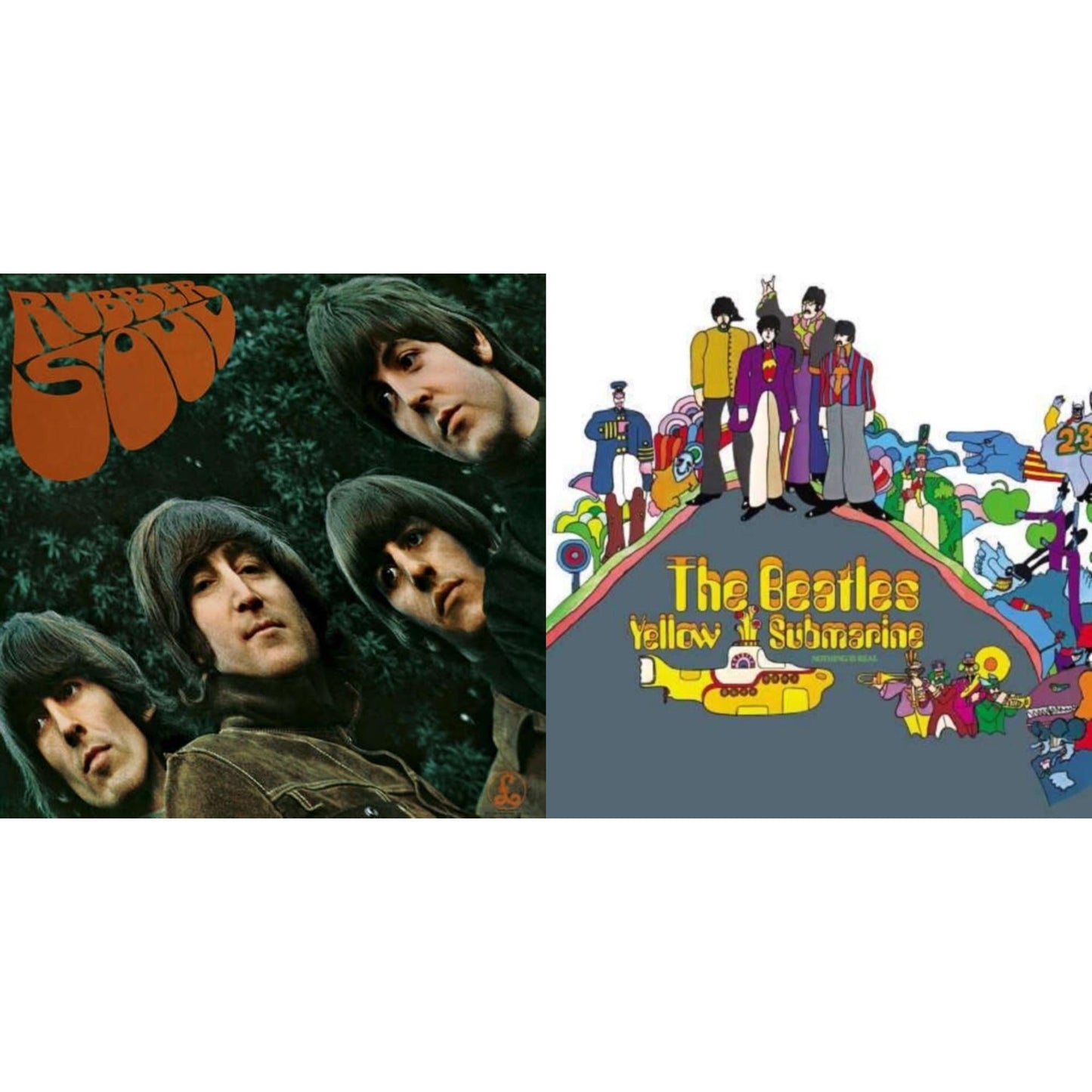 Beatles - Rubber Soul & Yellow Submarine - LP Vinyl Bundle