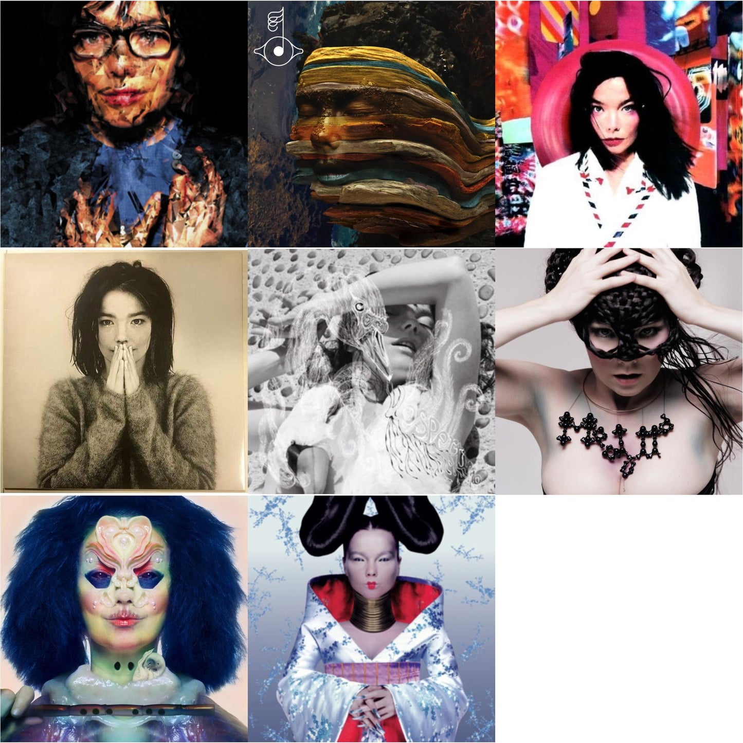 Bjork - Debut & Homogenic & Post & Vespertine & Medulla & Utopia & Selma Songs & Bastards: Remix - LP Vinyl Bundle