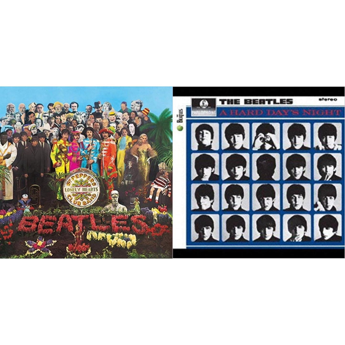 Beatles - Hard Day's Night & Sgt. Pepper's Lonely Hearts Club Band (2017 Stereo Mix/180G/Original Stencils) - LP Vinyl Bundle
