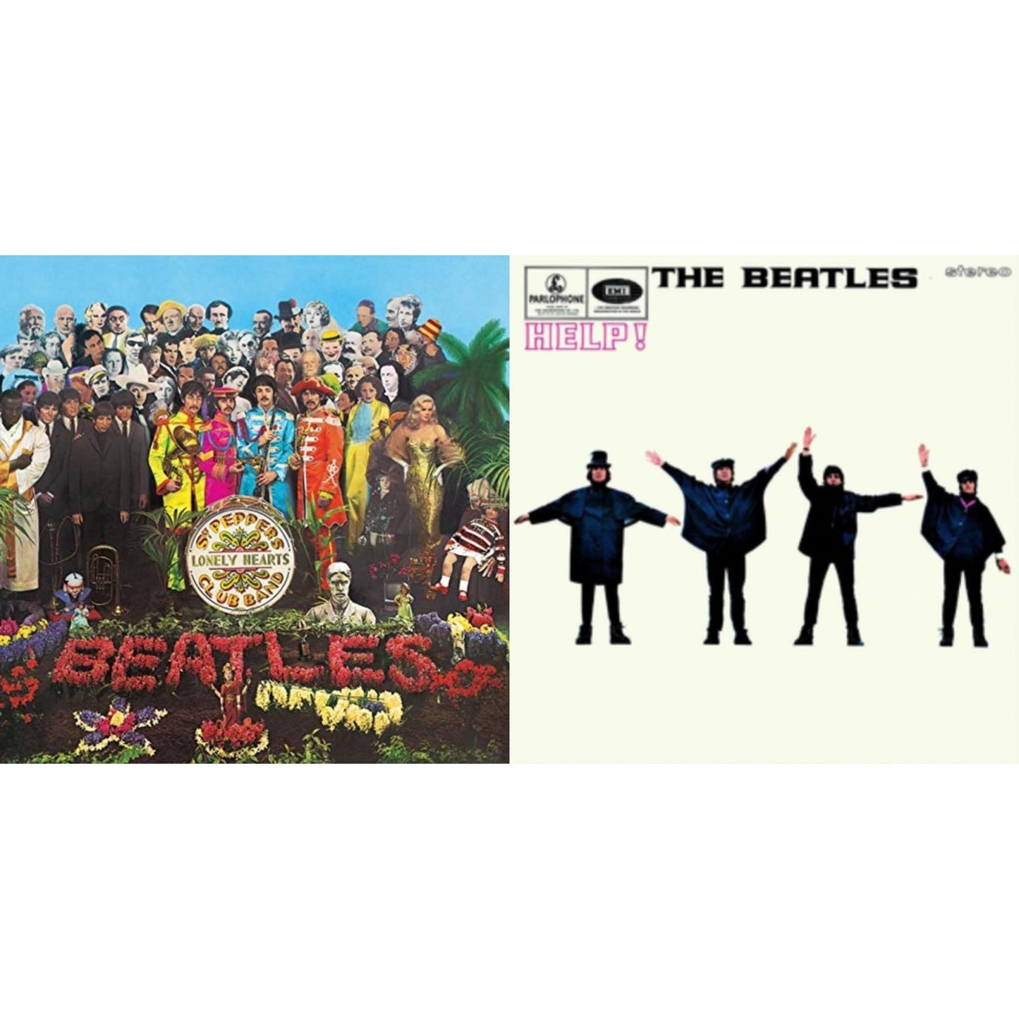 Beatles - Help & Sgt. Pepper's Lonely Hearts Club Band (2017 Stereo Mix/180G/Original Stencils) - LP Vinyl Bundle