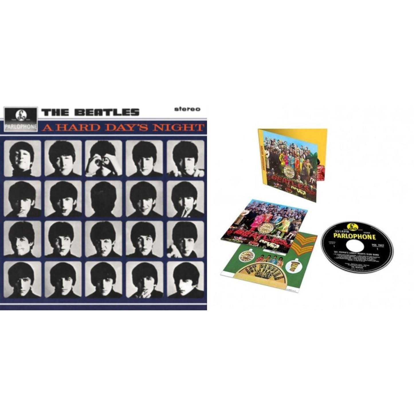 Beatles - Hard Day's Night & Sgt. Pepper's Lonely Hearts Club Band (Anniversary Edition) - CD Bundle