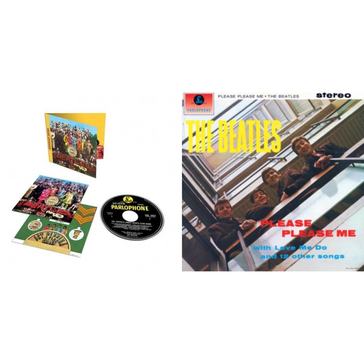 Beatles - Please Please Me & Sgt. Pepper's Lonely Hearts Club Band (Anniversary Edition) - CD Bundle