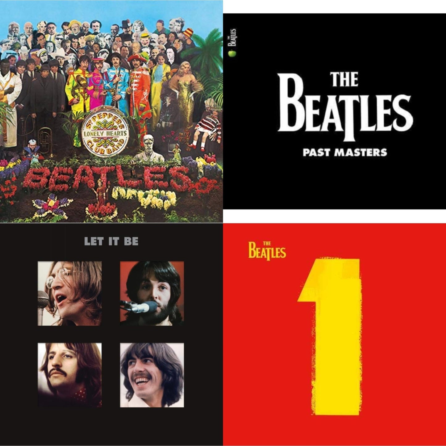 Beatles - Past Masters 1 & 2 & Let It Be Special Edition (Super Deluxe/Slipbox/Book/4LP/12Inch Ep Box Set) & 1 (2015 Reissue) & Sgt. Pepper's Lonely Hearts Club Band (2017 Stereo Mix/180G/Original Stencils)