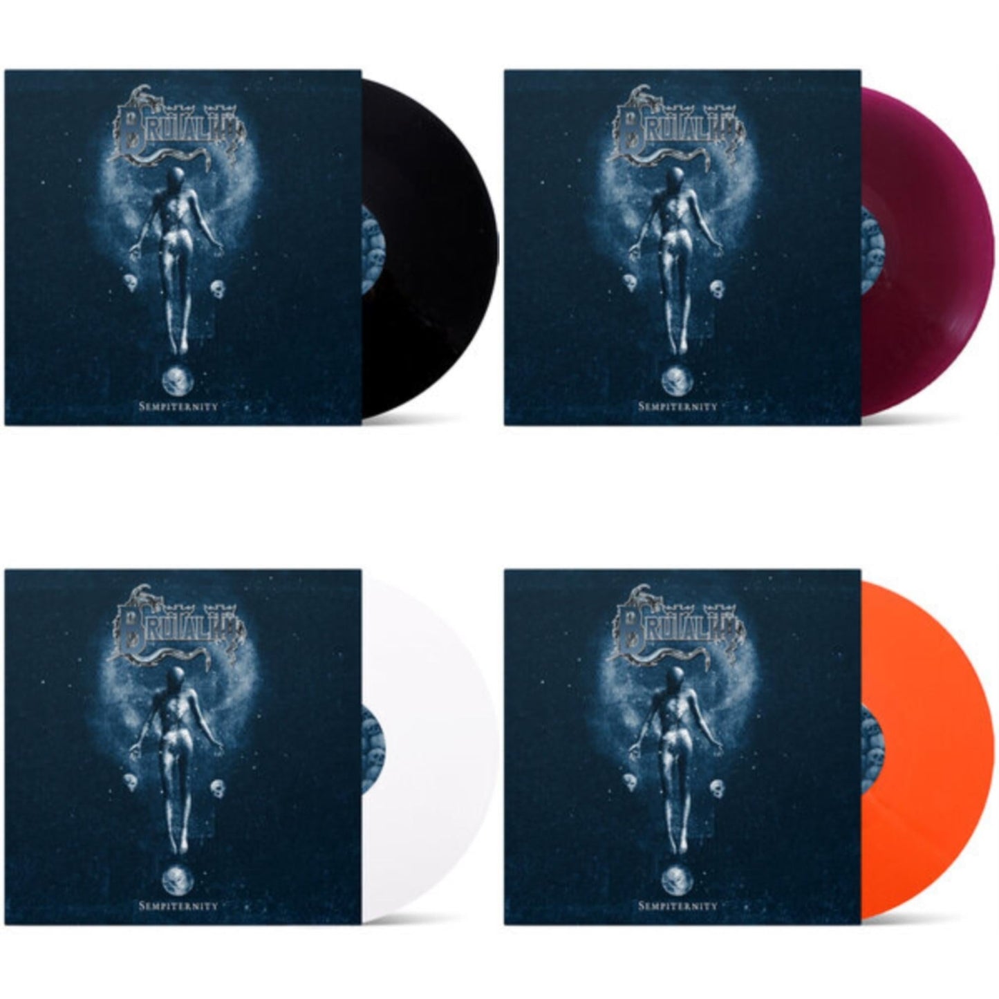 Brutality - Sempiternity & Sempiternity (Transparent Violet LP Vinyl) & Sempiternity (White LP Vinyl) & Sempiternity (Transparent Orange LP Vinyl)