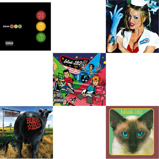 Blink-182 - Enema Of The State (X) & Dude Ranch & Take Off Your Pants & Jacket & Mark Tom & Travis Show (Enema Strikes Back) & Cheshire Cat - LP Vinyl Bundle
