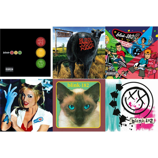 Blink-182 - Enema Of The State (X) & Dude Ranch & Take Off Your Pants & Jacket & Mark Tom & Travis Show (Enema Strikes Back) & Cheshire Cat & Blink-182 - LP Vinyl Bundle