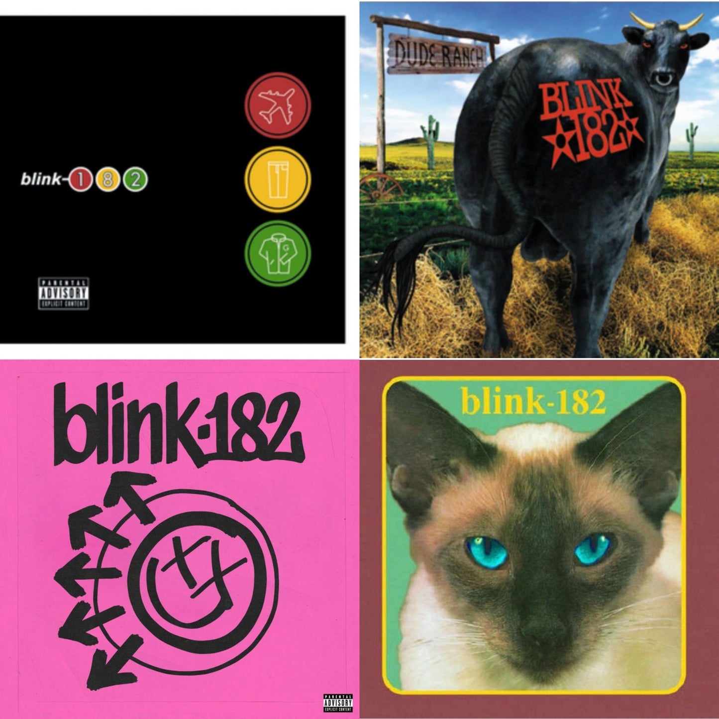 Blink-182 - One More Time… (X) & Dude Ranch & Take Off Your Pants & Jacket & Cheshire Cat - LP Vinyl Bundle