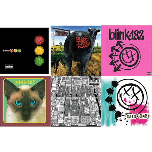Blink-182 - One More Time… (X) & Dude Ranch & Take Off Your Pants & Jacket & Cheshire Cat & Blink-182 & Neighborhoods - LP Vinyl Bundle