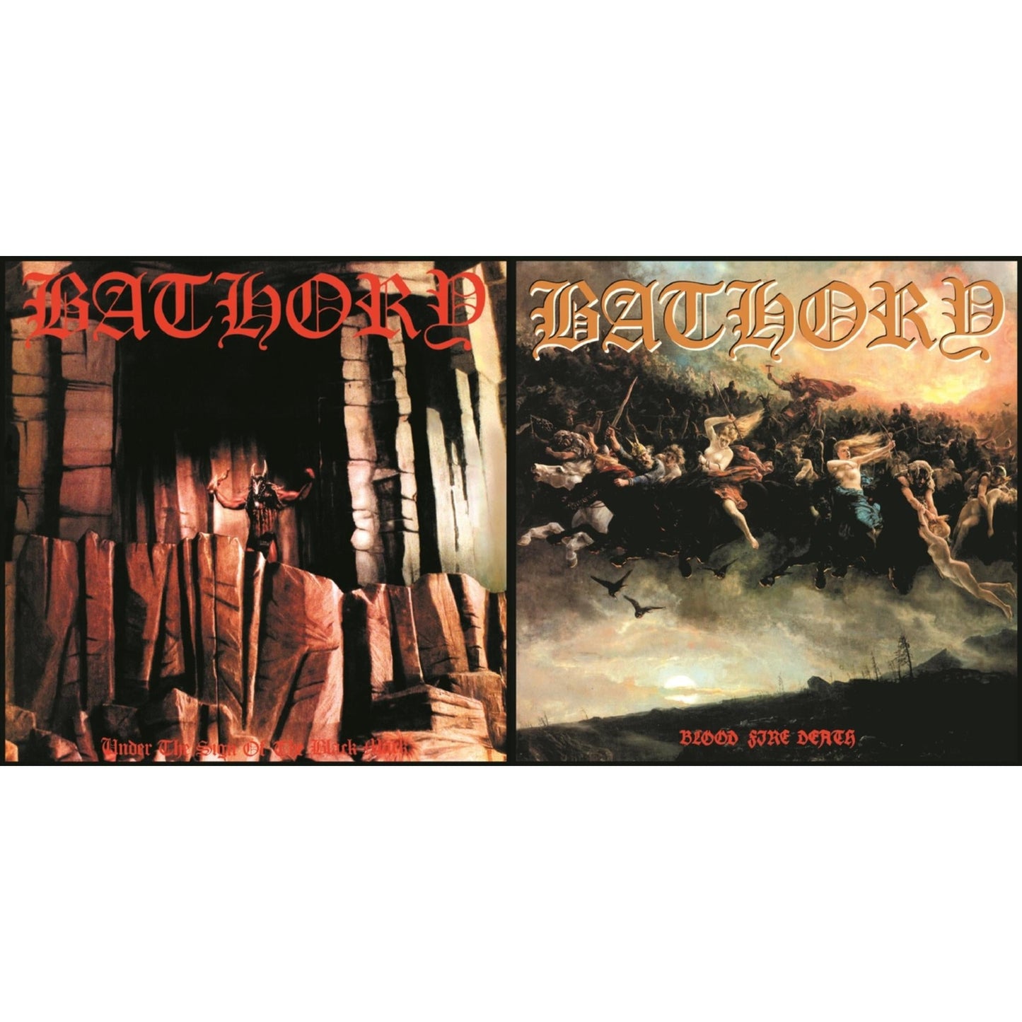 Bathory - Under The Sign Of The Black Mark & Blood Fire Death (180Gm) - LP Vinyl Bundle