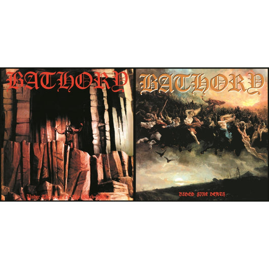 Bathory - Under The Sign Of The Black Mark & Blood Fire Death (180Gm) - LP Vinyl Bundle