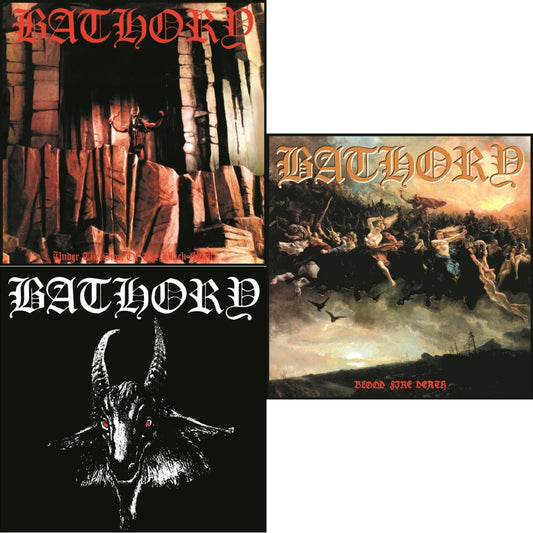 Bathory - Under The Sign Of The Black Mark & Bathory & Blood Fire Death (180Gm) - LP Vinyl Bundle