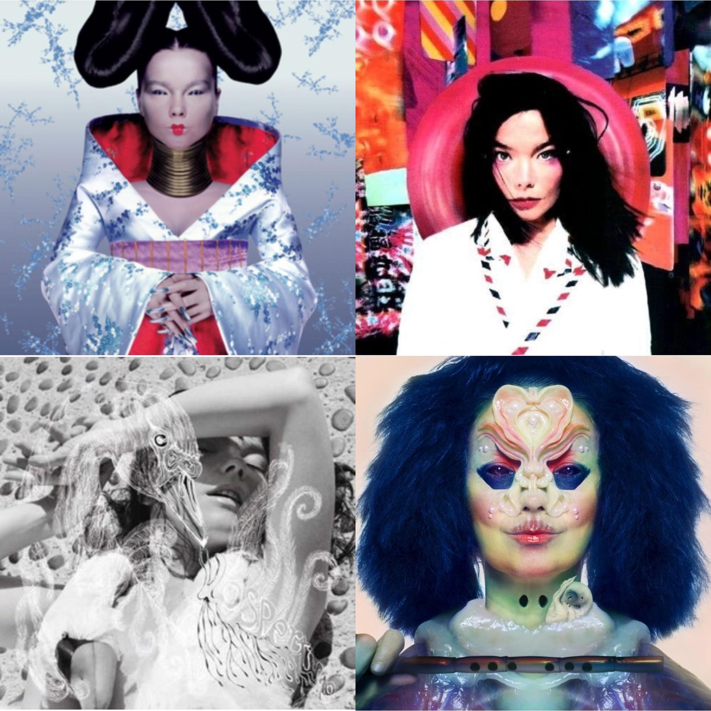 Bjork - Homogenic & Post & Vespertine & Utopia - LP Vinyl Bundle